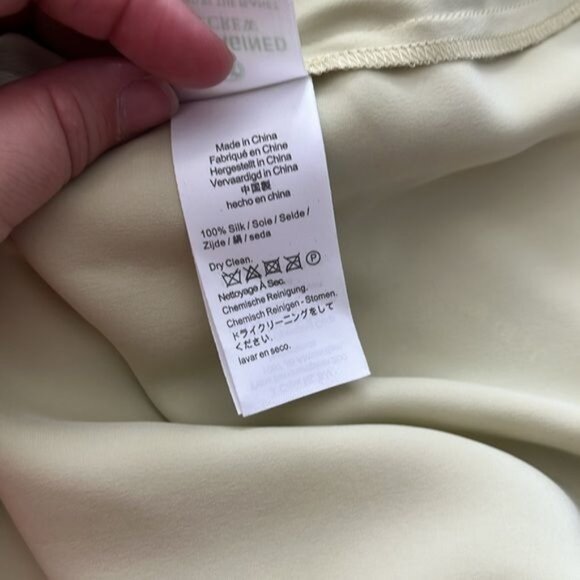 J Crew X Eveliina Vintage Limited Edition Helmi Silk Button Mint Dress - Picture 14 of 15